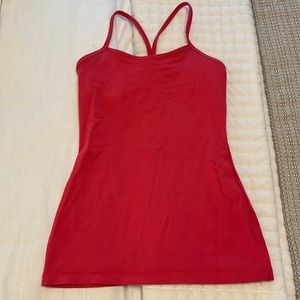 Bright pink lululemon tank top